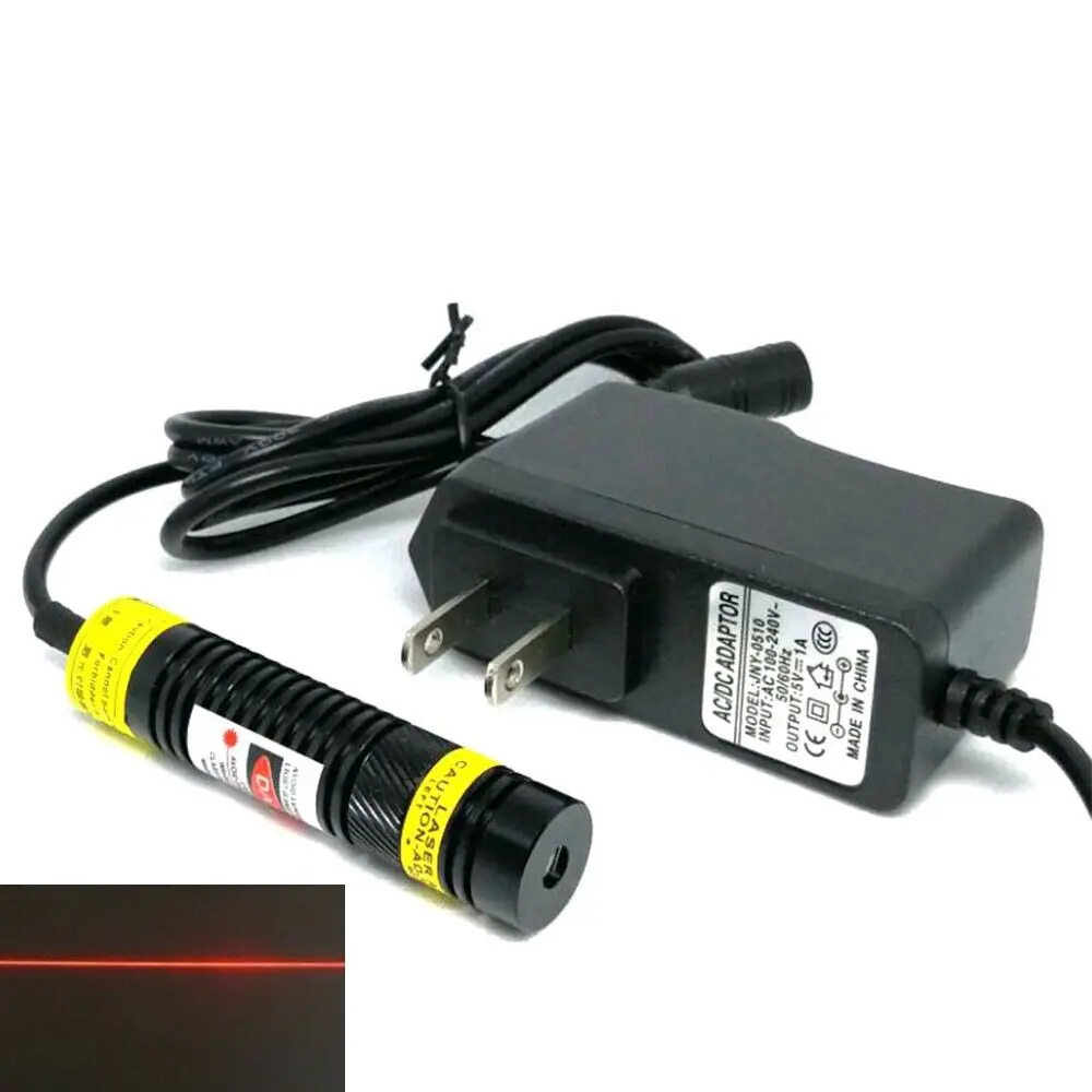 

16mm Dia Red Positioning Lights 650nm 100mw Laser Module Focusable Line/Dot/Cross Heads 5V