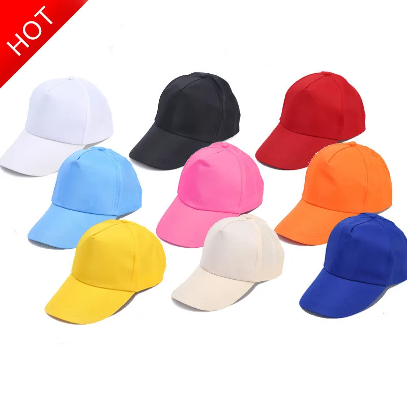 

1pc Unisex Adjustable Baseball Cap Classic Solid Color Hip Hop Hats Summer Outdoor Sun Hat Tour Group Caps Advertising Hat