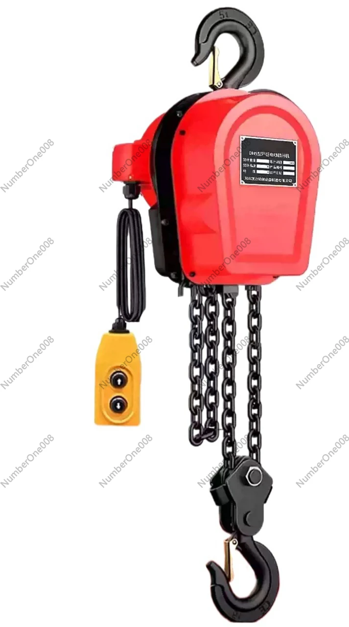 Electric Chain Hoist 220V 1 Ton 2 Ton 5 Ton, Household Small Lift Crane Electric Hoist for Garage Workshop