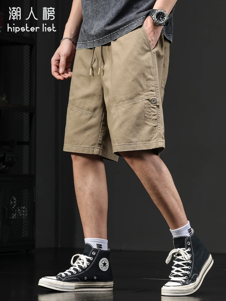 

Casual Men's orts Summer Trend i Workwear Pants Five-Quarter Loose ket Functional Versatile Mid-Length orts