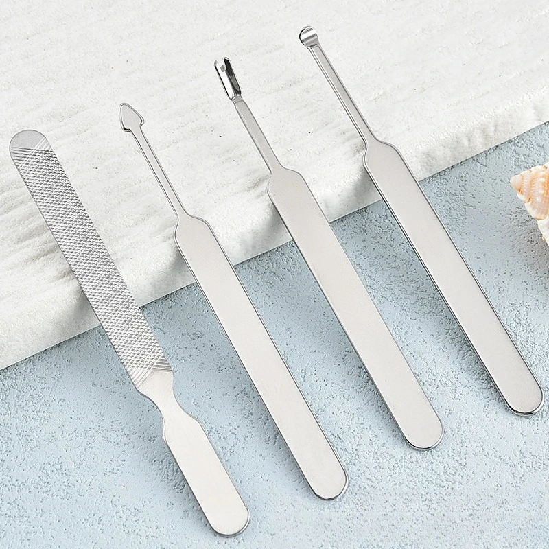 プロの爪やすり、巻き爪用ステンレス鋼足病学ツール、多機能ペディキュアセット、角質除去フットケアツール