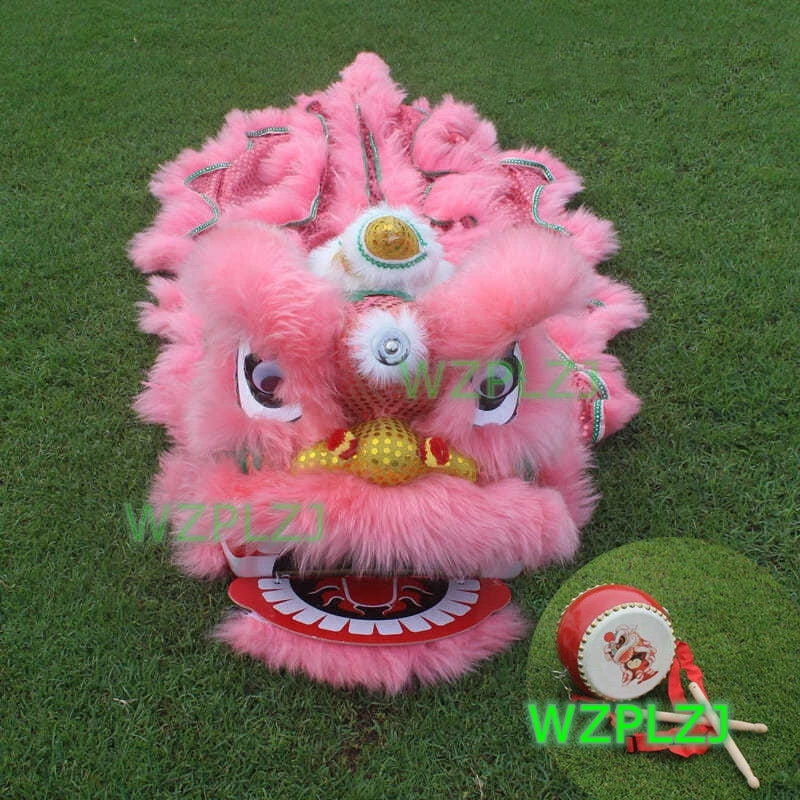 

Royal 12 Inch Lion Dance Costume With Drum Toy for 3-5 Age Kid Boy Girl Child Party Performance Sport Carnival Stage