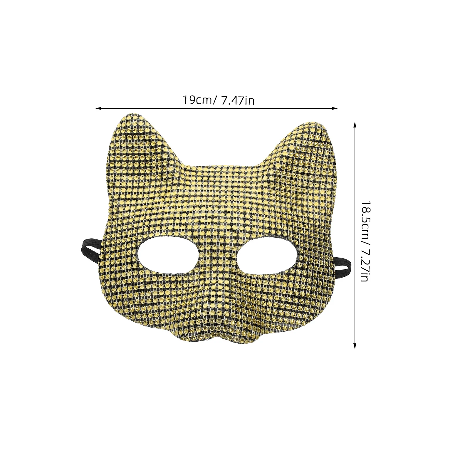Masque pour les yeux de renard pour femmes, accessoire de Costume de fête, strass scintillants, léger, confortable, ajustement réglable, Mardi