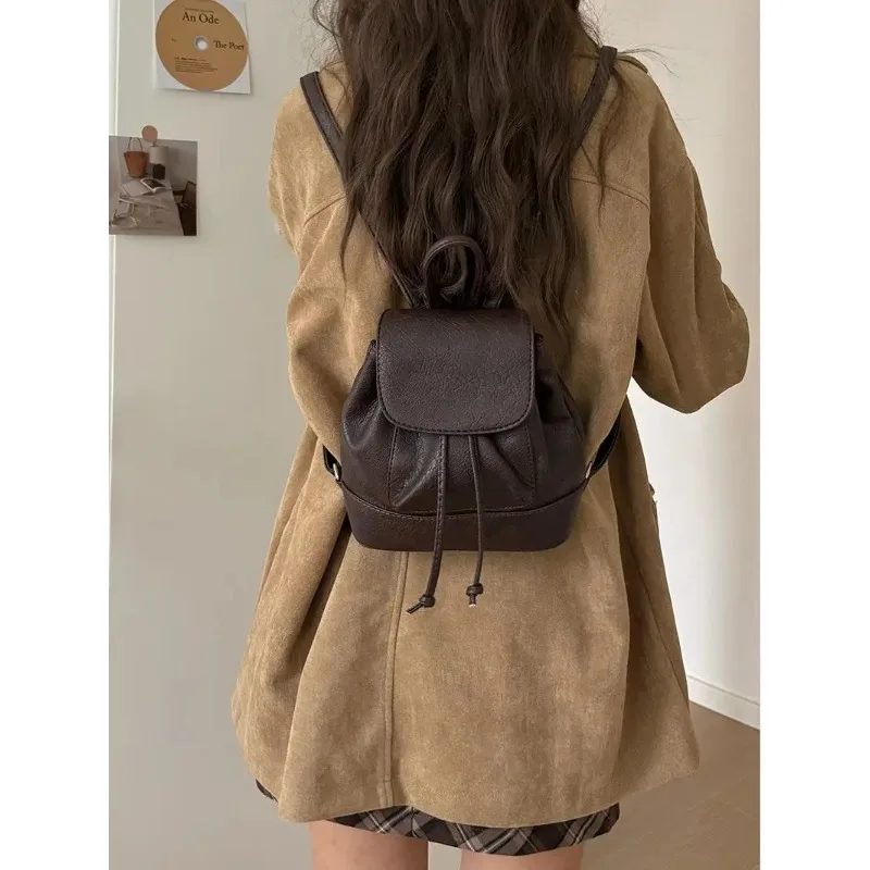 

Fashionable Mini Backpack for Women Traveling Studng Outdoors New 2025 Model Versatile College Student Double Shoulder Bag