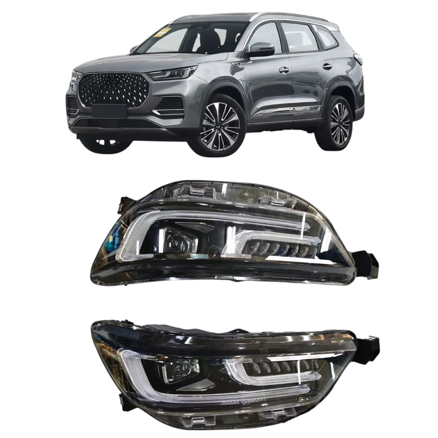 Front Headlight Assembly Headlamp LED 55W 12V 2A 1000LM IP6X For Chery Tiggo 8 Plus 2023 2025 605001046AA