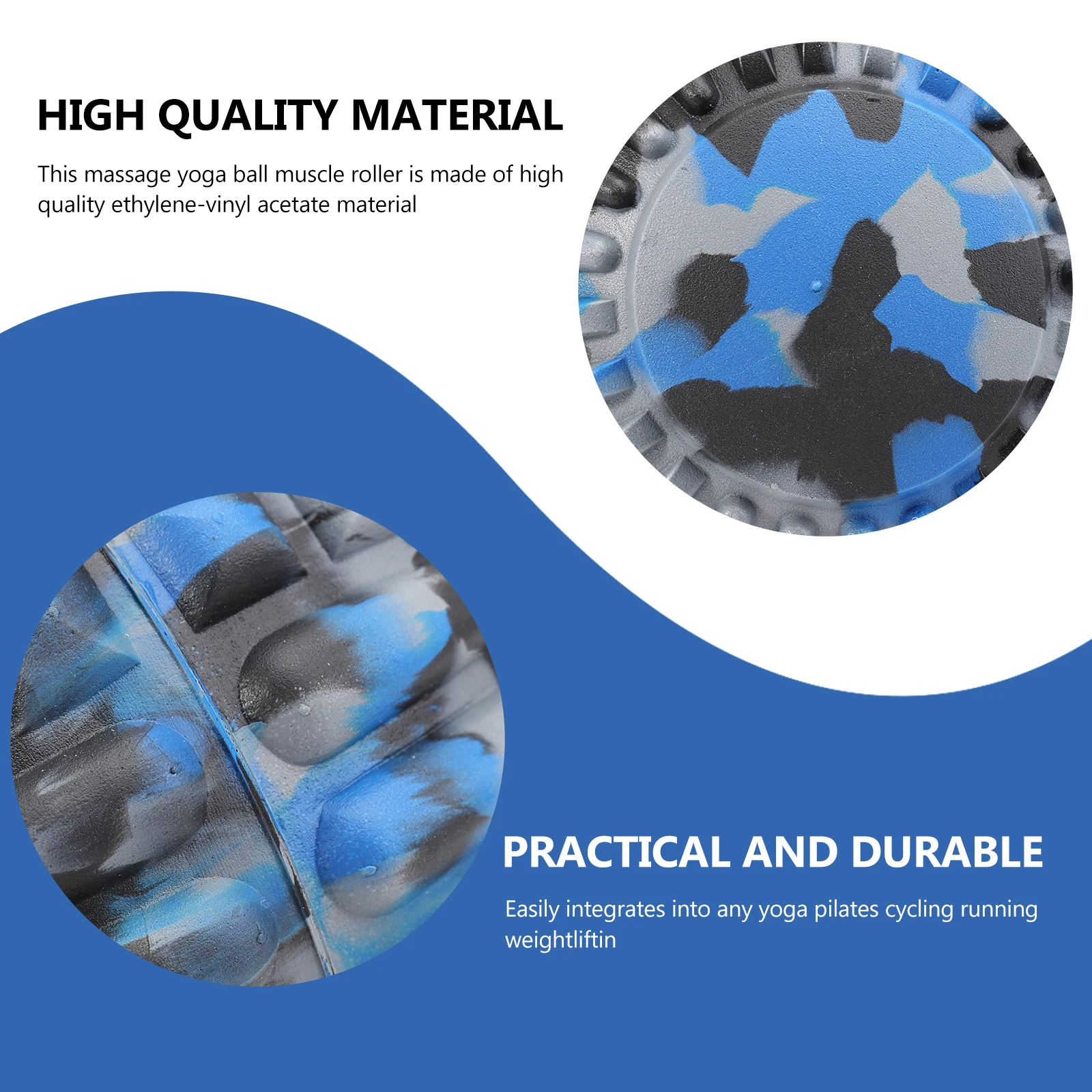 

Camouflage Stripe Foot Plantar Massage Ball Fitness Training Ball Muscle Relaxation Accessary EVA Yoga Ball Tools