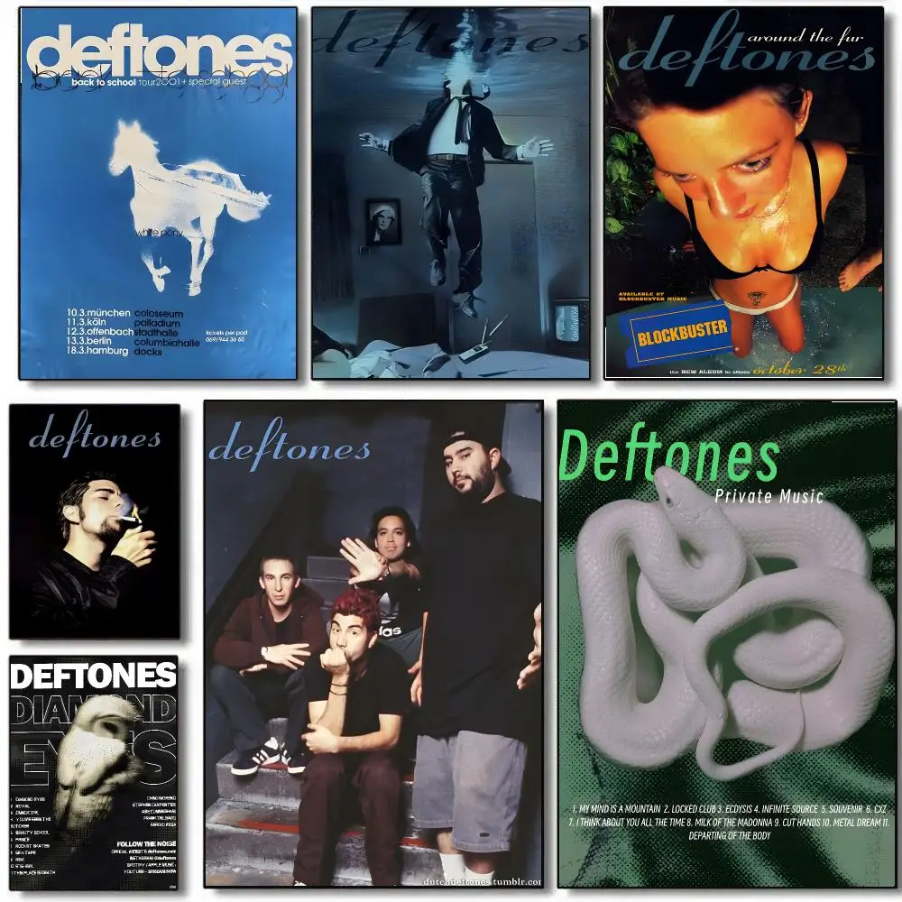 Rock Band D-Deftones Poster HD Waterproof Aesthetic Wall For Home Decor Trendy Durable Easy To Apply Art