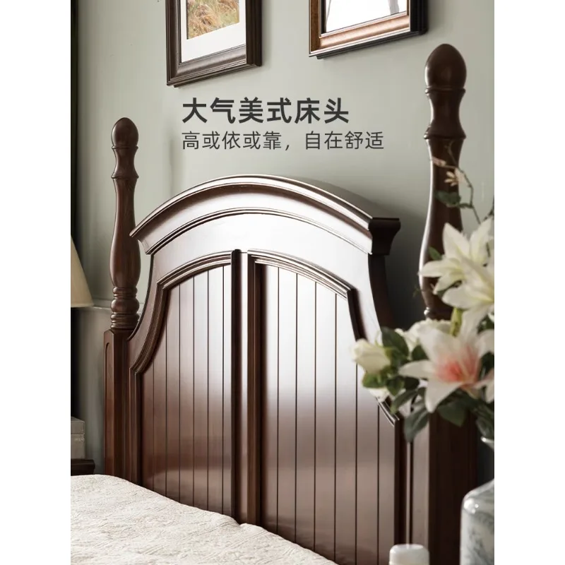 

Double bed French queen bed bedroom bed master bedroom furniture ash wood countryside