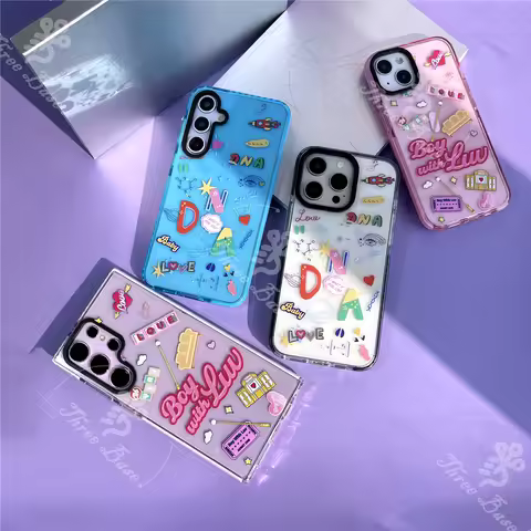 Phone case BOY With luv DNA For Samsung galaxy S24 FE S23 Ultra S22 S21FE S20FE S23 FE A35 A55 A16 A15 A15 A06 A05 A24 A25 A53