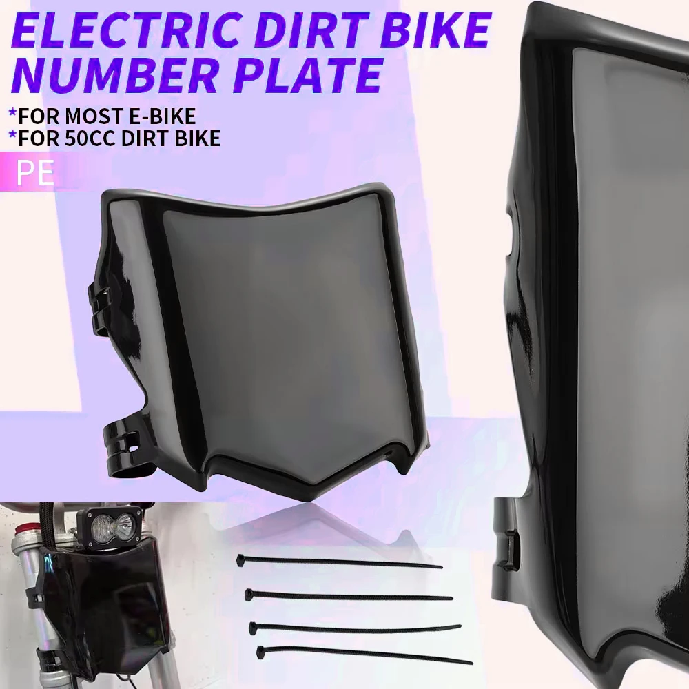 Electric Bike Number Plate For Surron S X Motorcycle Accessories Front License Plate For Stark Varg Talaria Sting Q20 Dirt EBike