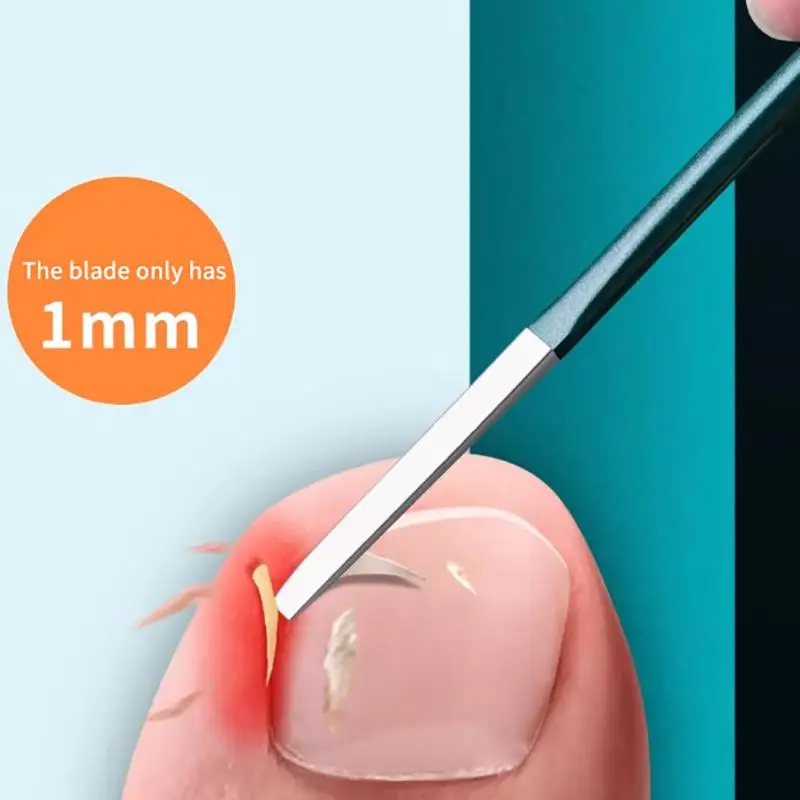 Foot Repair Tool 2pcs/box Nail Groove Special Long Flesh Nail Embedding Dead Skin Remover for Pedicure Salon