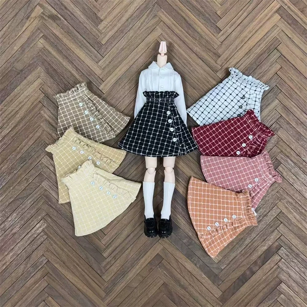 

Аксессуары для кукол: белая, черная, красная юбка с воротником-рубашкой, милые и элегантные, для девочек, в наличии