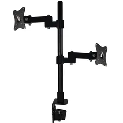 HILLPORT 14-27 Inch Support Tilt Rotation Dual Screen Monitor Arm PC Mount Bracket Desk Clamp TV Stand XD02