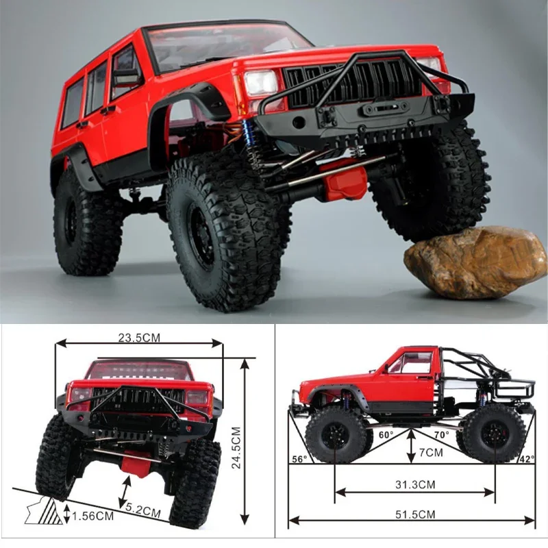 

Austarhobby Ax-8509 1/10 Cherokee Remote Control Car 4wd 2.4ghz Rc Crawler Rtr Climbing Truck Model Toys For Kids Boys Girls