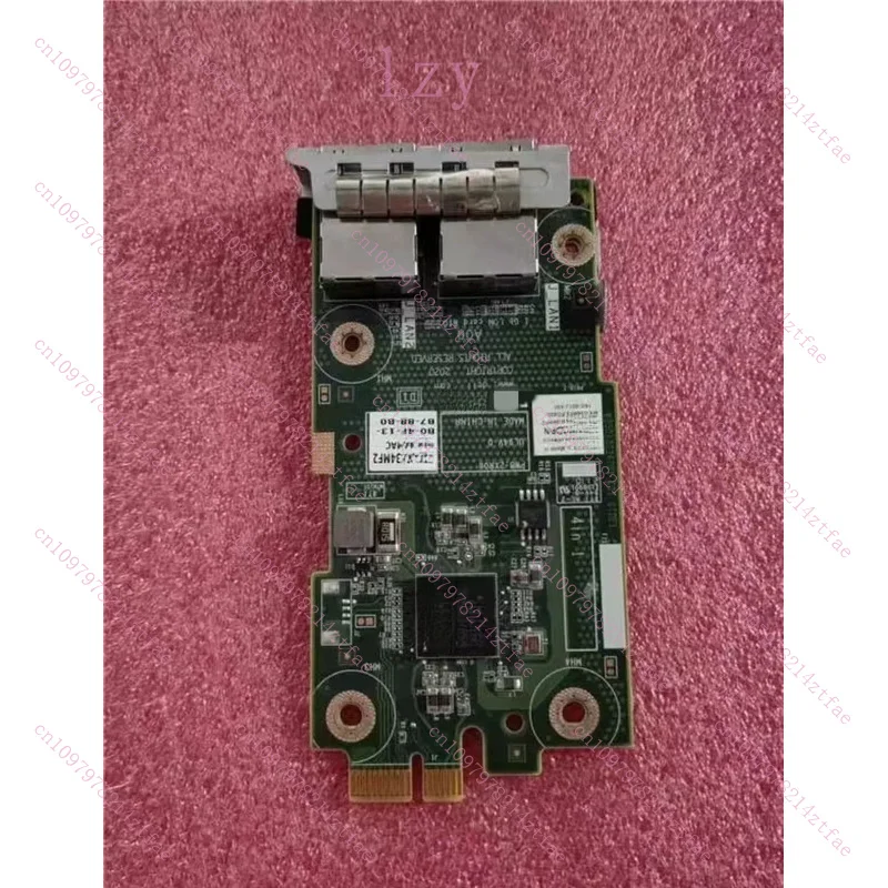 95%NEW 34MF2 034MF2 For Dell R650 R750 R750XA-BCM 5720 LAN 2X1GB LOM Card