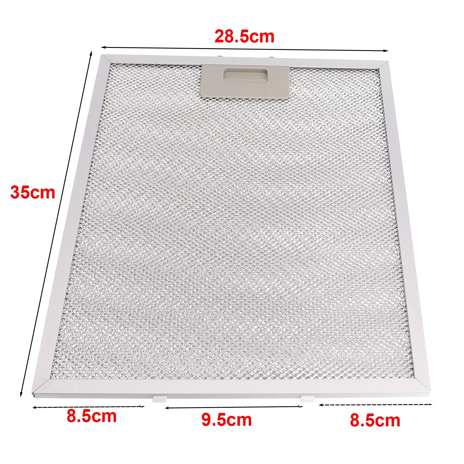 Silver Cooker Hood Filters Metal Mesh Extractor Vent Filter 350 X 285 X 9mm Kitchen Extractor Ventilation Aspirator