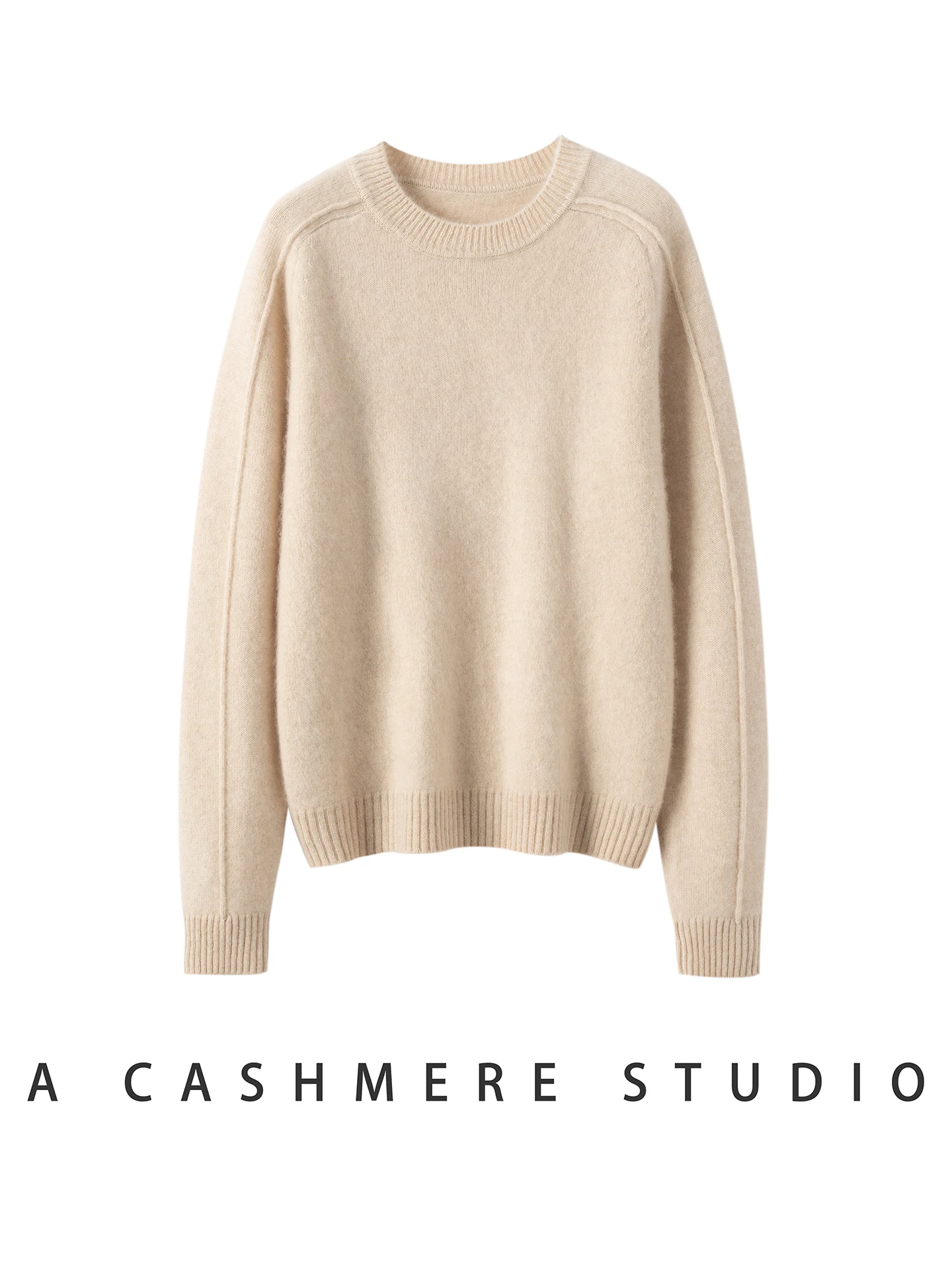 TLOML New Women's 100% Cashmere Sweater O-Neck Solid Pullover Autumn Winter Cashmere Knitwear Soft Warm High Quality Thick Tops