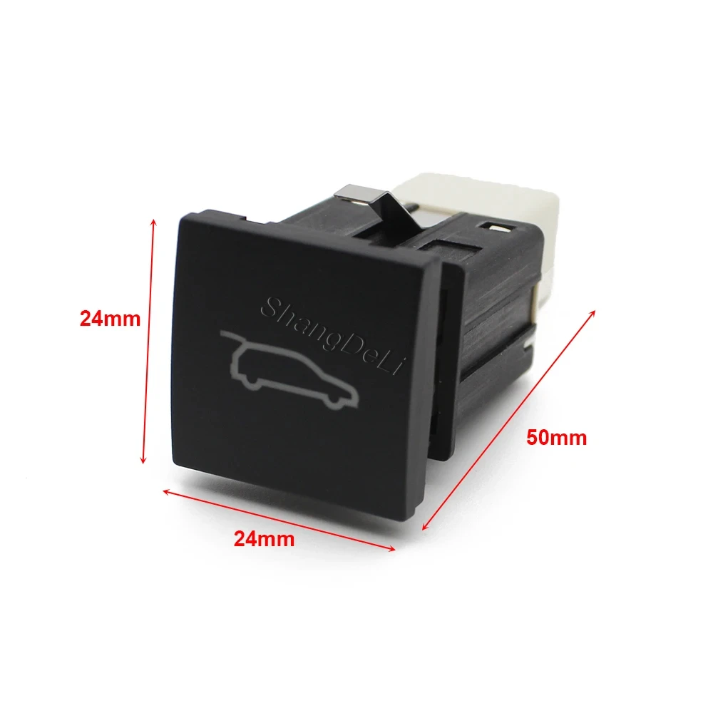 Car Red LED Trunk Lid Tailgate Open Switch Button Fit For VW Golf 6 Golf Jetta MK6 Caddy EOS Scirocco 2006- 2011 Accessories