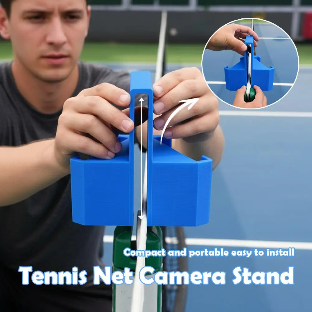 

Portable Fence Phone Mount 3D Printed Tennis Net Camera Holder for iPhone GoPro Insta360 Action Camera Recording Stand
