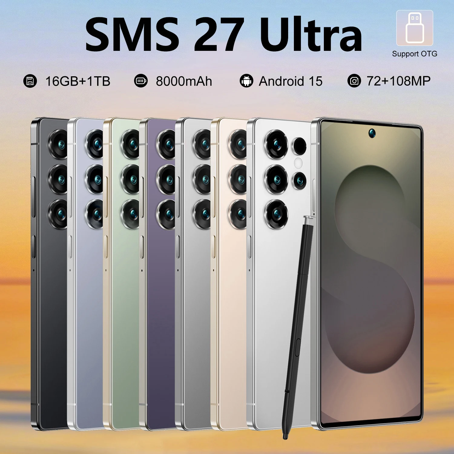 

2026 New High Quality Silicone Case For SMS 27 Ultra 7.3Inch Smartphone Shockproof Cover Lite Moblie Phones Cases Hot