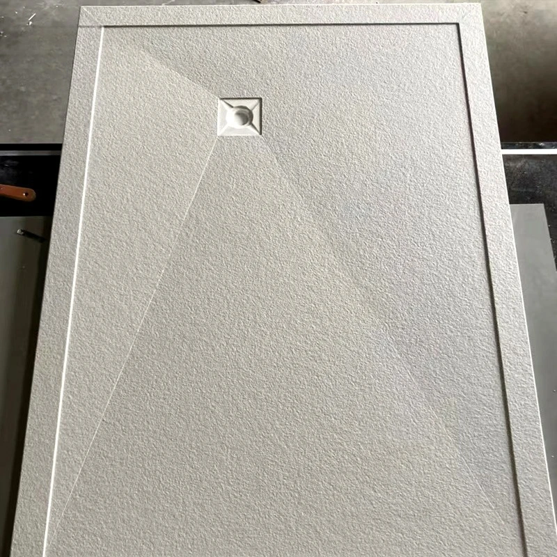 

New Product Anti-Slip One-Piece Solid Sintered Stone Shower Tray Accepts Customized Size