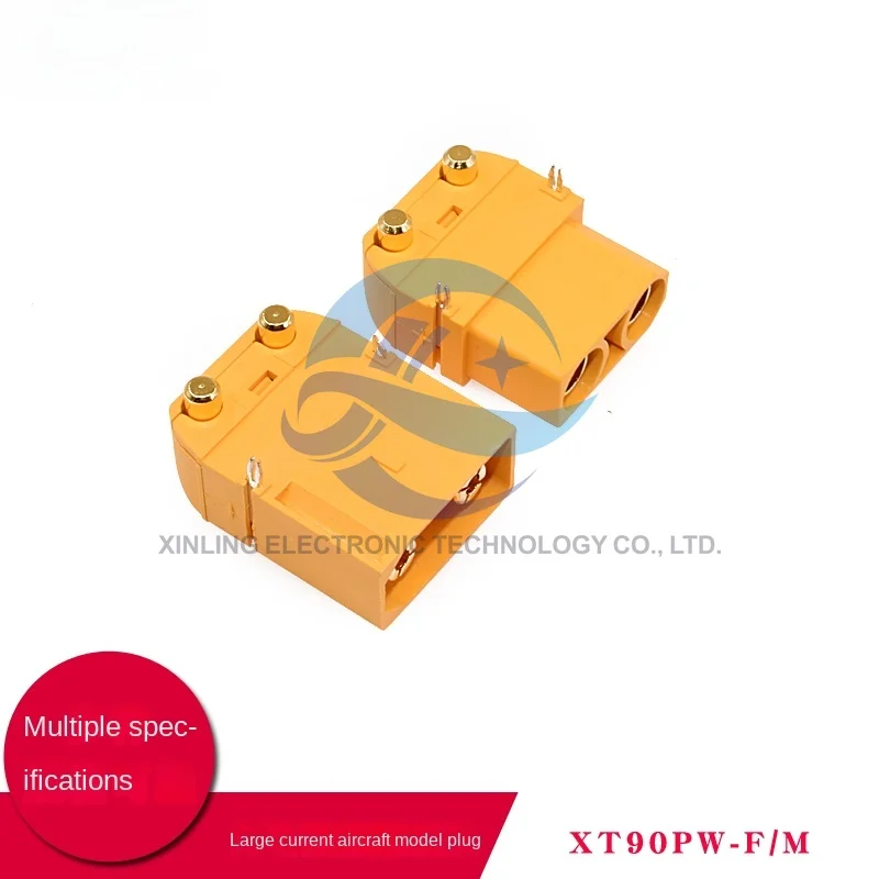 XT90PW-F/M Male/female Connector Aircraft Model Plug Horizontal Battery Charger Welding Plate Interface