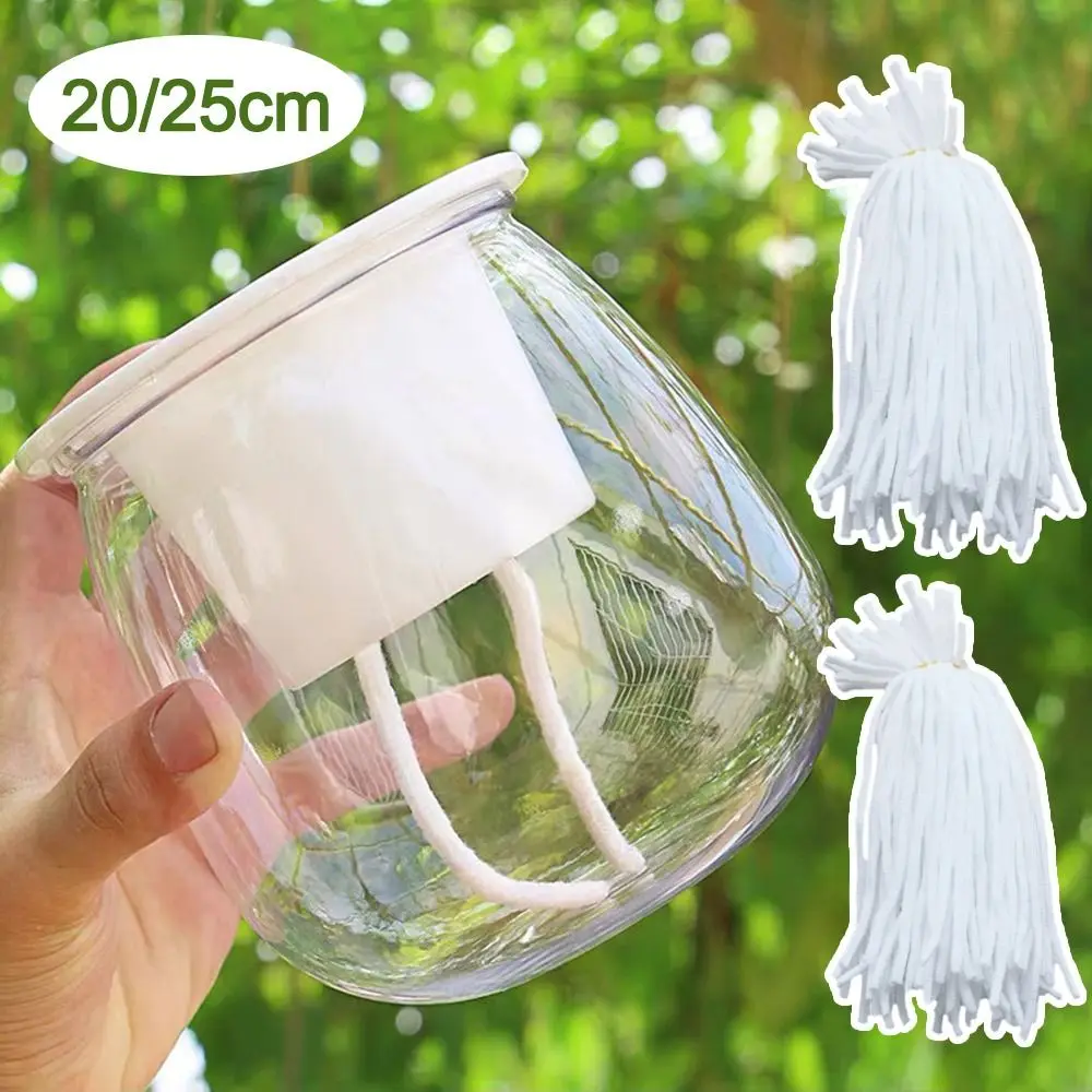 100PCS Drip Irrigation Absorbent Cotton Rope 20/25cm Easy To Use Watering Wick Cord Garden Device Self-Watering