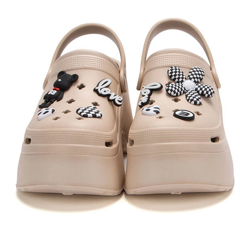 House Cloud Slipper Clog Woman charm Sandal Flip Flops Beach Bear Home Shoe High Heel Platform Female Slides Ladies Outdoor