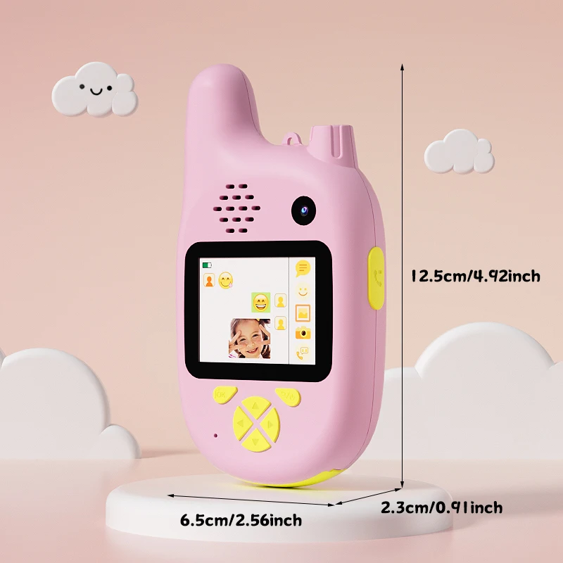 Kids Video Walkie Talkie Speelgoed met HD DUAL Camera Oplaadbare Smart Walkie-Talkie voor kerstcadeaus voor kinderen