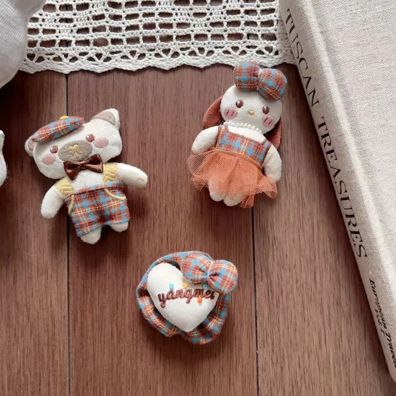 DIY Fabric Stuffed Bear Brooch Hair Clip for Children Shoes Socks Hat Bag Backpack Clothing Decoration Kit High Quality Cute