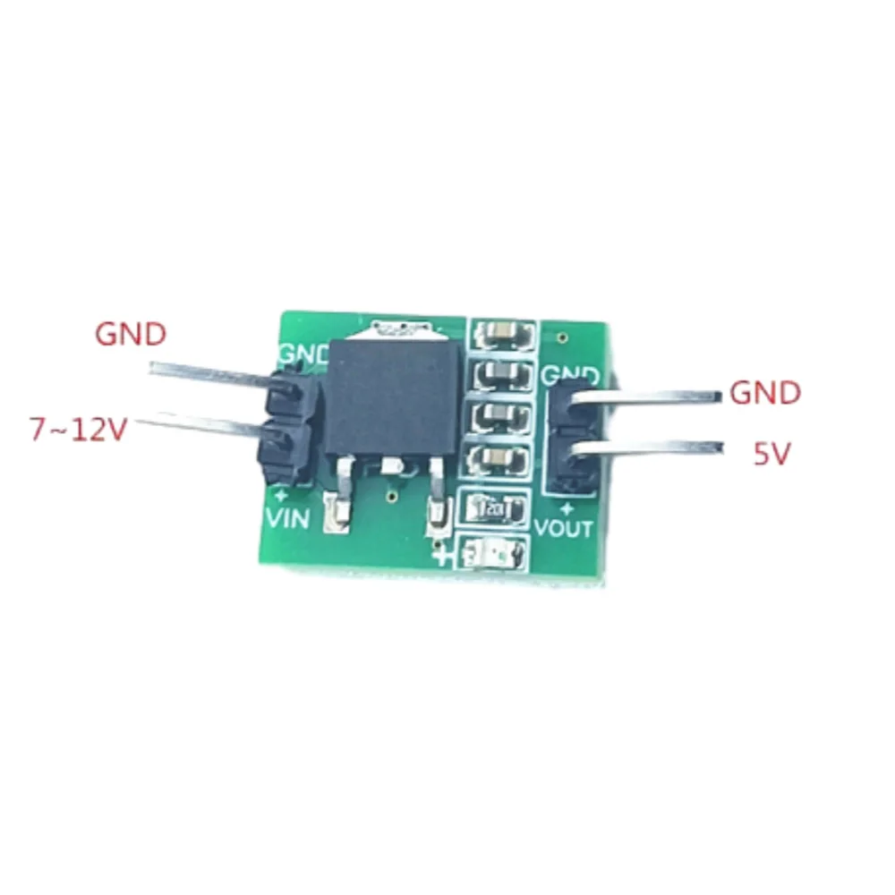 LM7805 DC7-12V Voltage Regulator Power Supply Module for 51 Single Chip Microcomputer Constant Voltage Power Supply Module