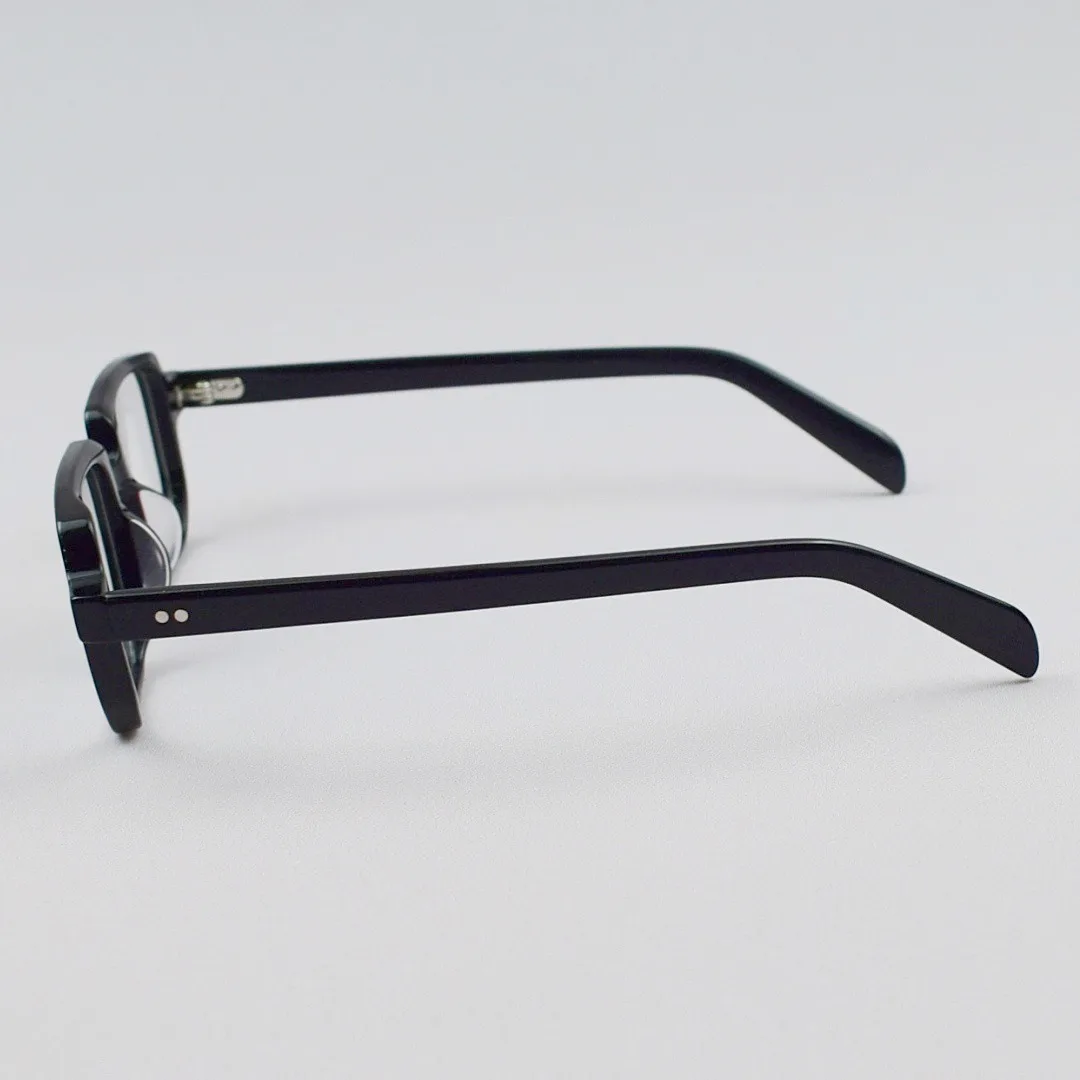 แว่นตาแฟชั่นทรงสี่เหลี่ยมผืนผ้าสำหรับผู้ชายสายตาสั้น กรอบอะซิเตท