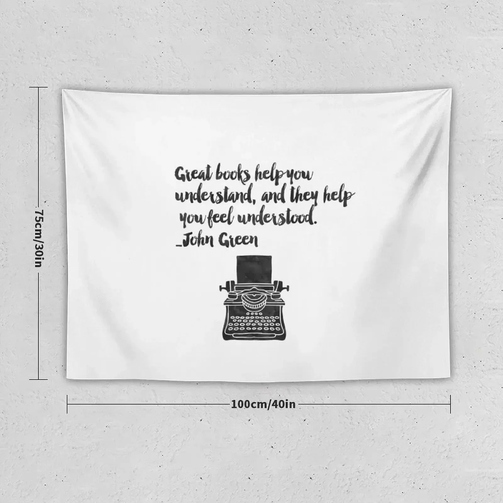 Wisząca dekoracja ścienna John Green Tapestry do domu