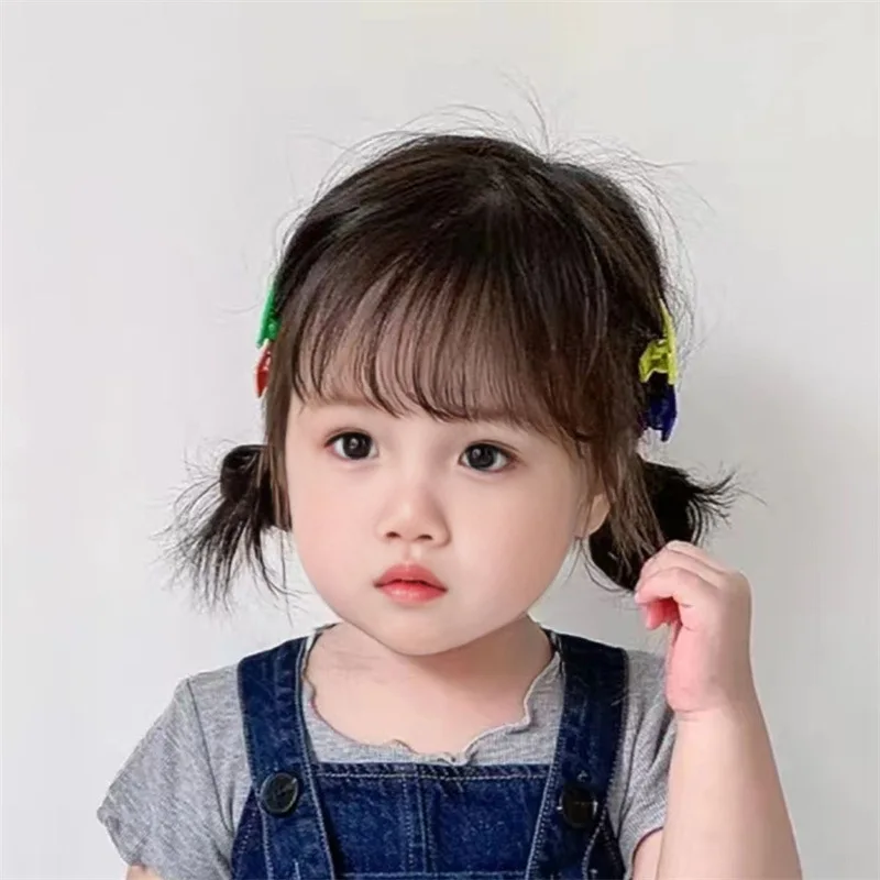 Children\'s Double Pill Wig Little Girl Headdress Cute Head Coverings for Babies Toddler Hair Accessories Kids Coronet Headwear