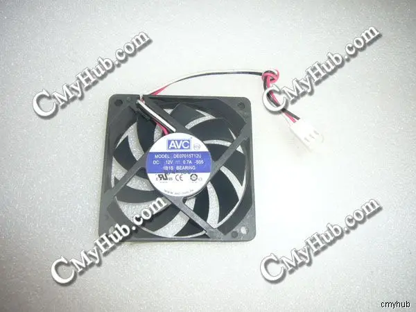 For AVC DE07015T12U S05 DC12V 0.7A 7015 7CM 70MM 70X70X15MM 3pin Cooling Fan DE07015T12U-S05 DE07015T12U S05