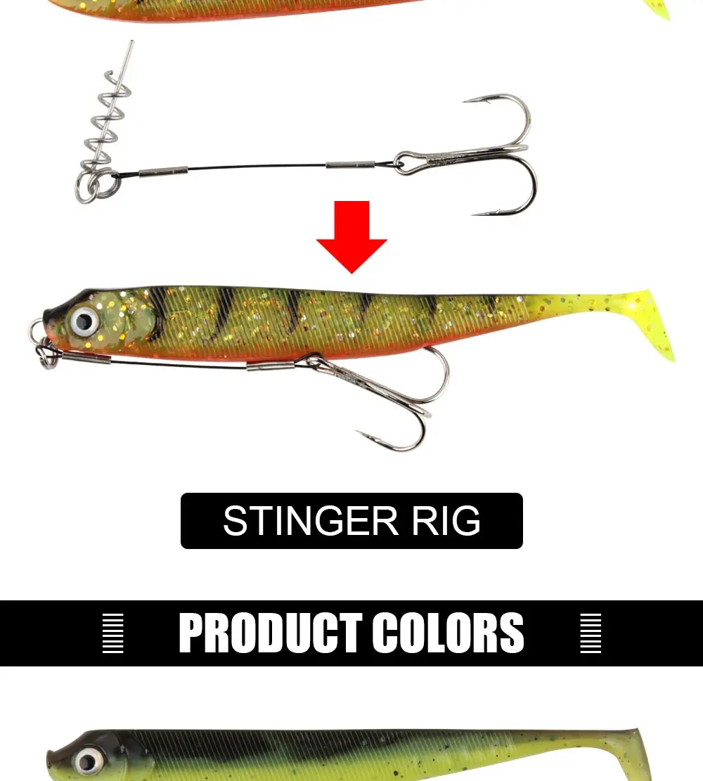 Spinpoler 7,5 cm 9,5 cm 12,5 cm Weiche Köder Angeln Köder Shad Swimbait Paddel Schwanz Gummi Barsch Jighead Carolina/Texa Rig Tackle Pesca – Detail 7
