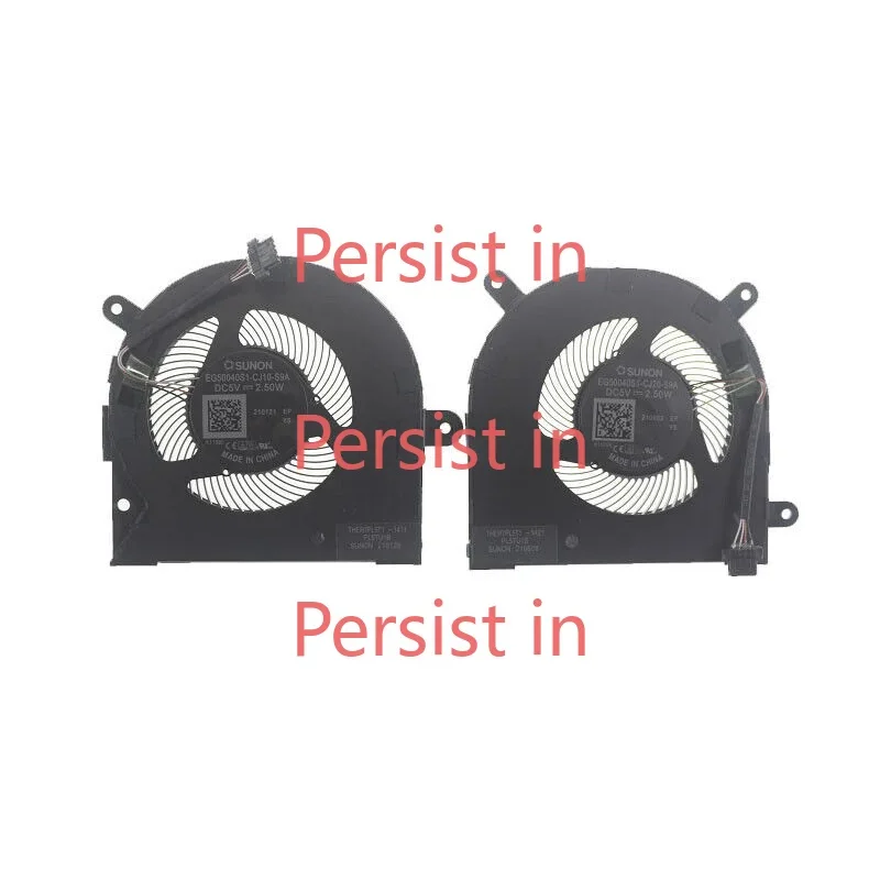 Laptop CPU GPU Fan EG50040S1-CJ10-S9A EG50040S1-CJ20 For Schenker XMG Vision 15