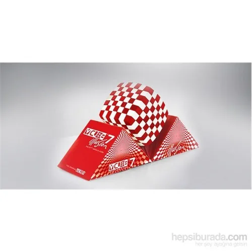 V-cube 7 ilusão vermelho-branco