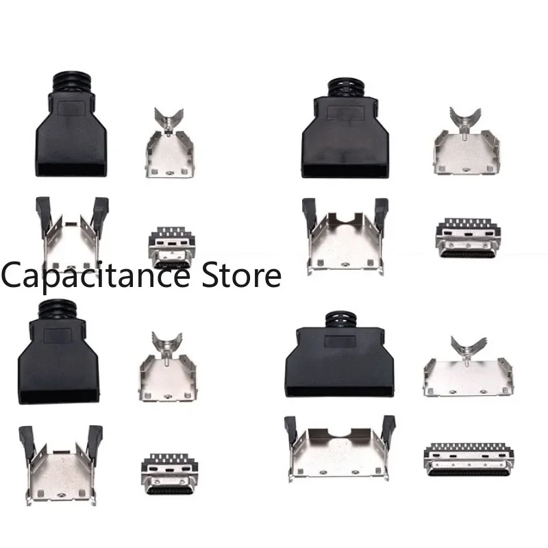 

10PCS Servo connector SCSI plug male 14P 20P 26P 36P 50P clip type