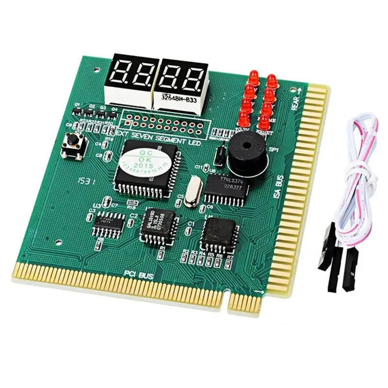 AB11-4 Digit PC Analyzer Diagnostic Post Card Motherboard Tester For ISA PCI Bus Mainboard Computer Motherboard Fault Display