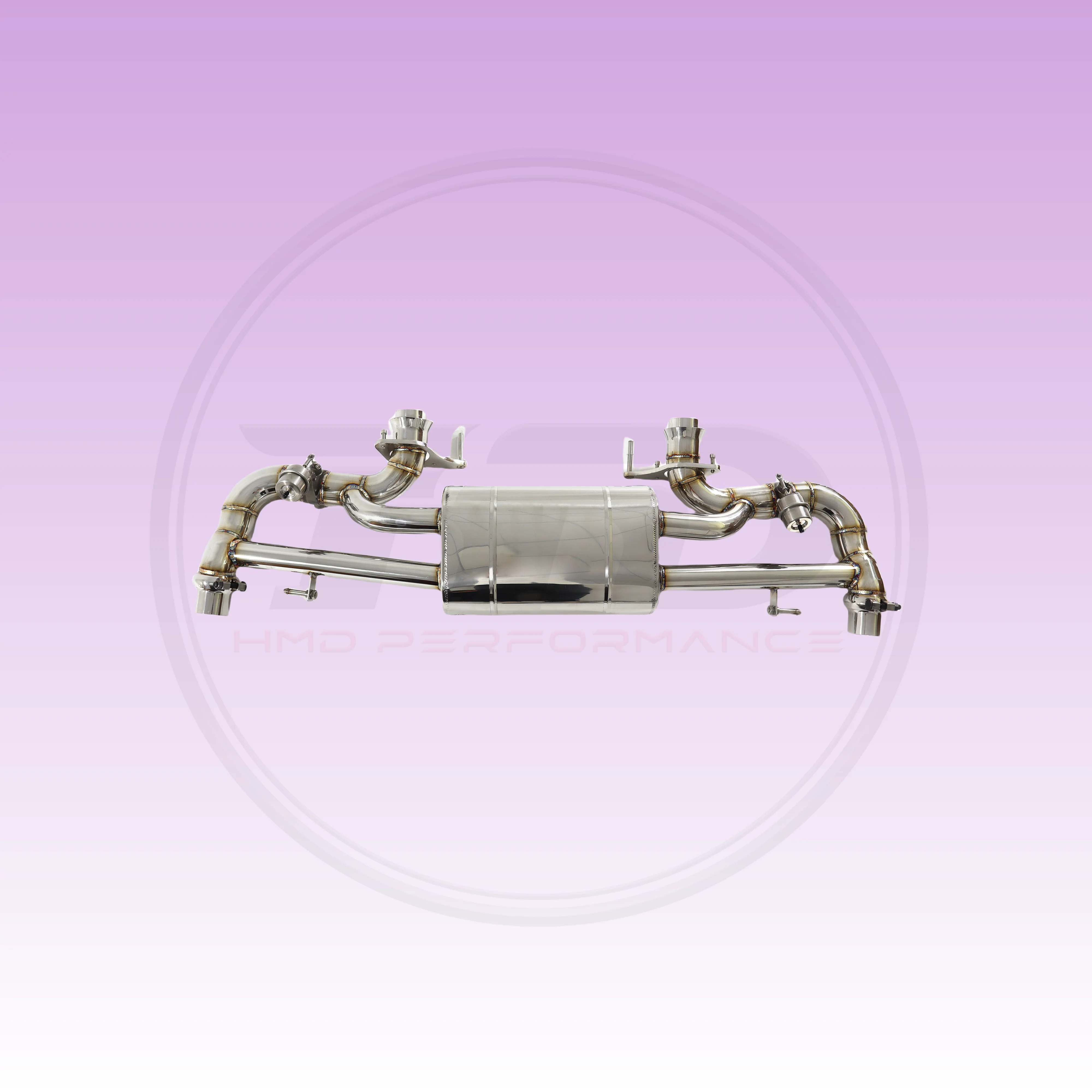 

HMD Exhaust Catabck for Aston Martin Vantage V8 4.7L SS304 Vacuum valve Non-destructive installation TIG manual welding