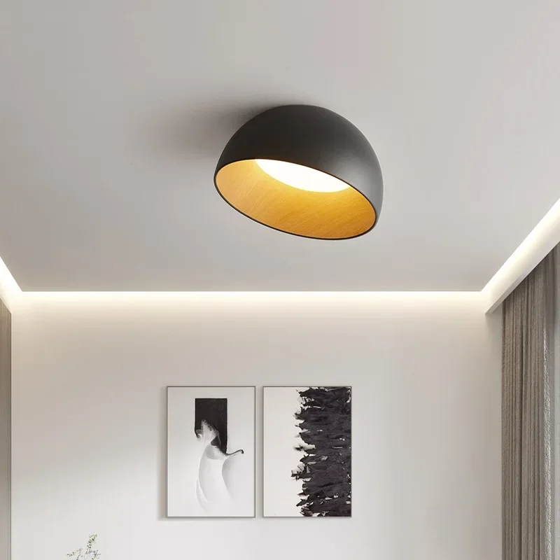 Nordic LED Ceiling Light Iron Acrylic Bowl Ceiling For Bedroom Study Corridor Cloakroom Balcony Living Room Home Decoration Lamp