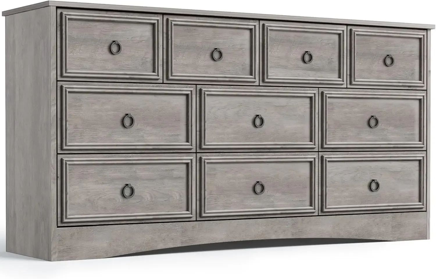 10 Drawer Dresser, Dressers for Bedroom, Chest of Drawers Closet Organizers and Storage Clothes - Easy Pulls Handle, Textured Bo