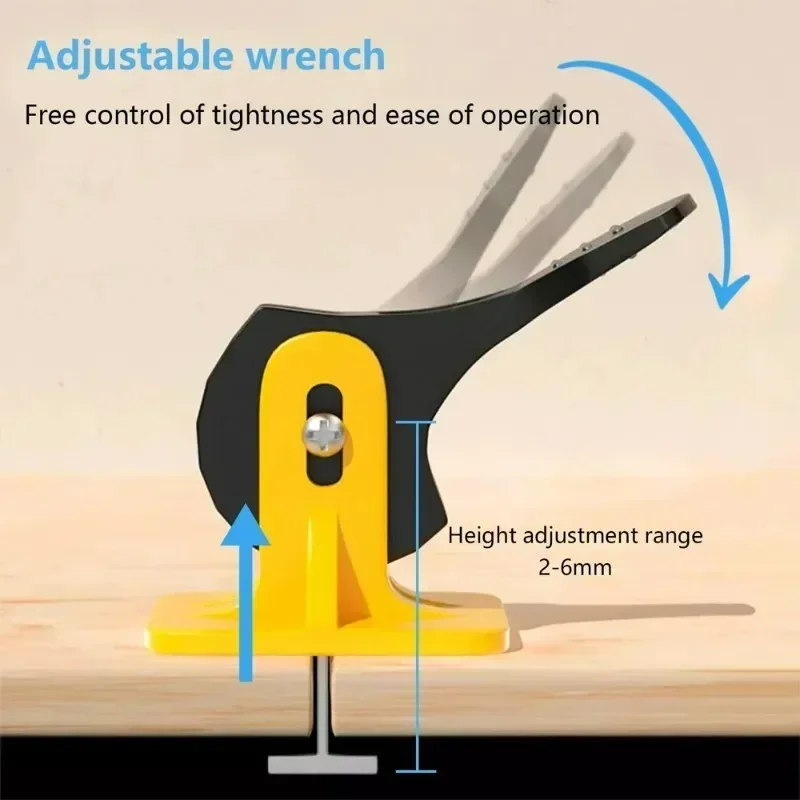 Floor Tile Leveling Spacers Clips Reusable Tile Leveling System for Laying Fixing Hand Tile Flat Ceramic Wall Construction Tools