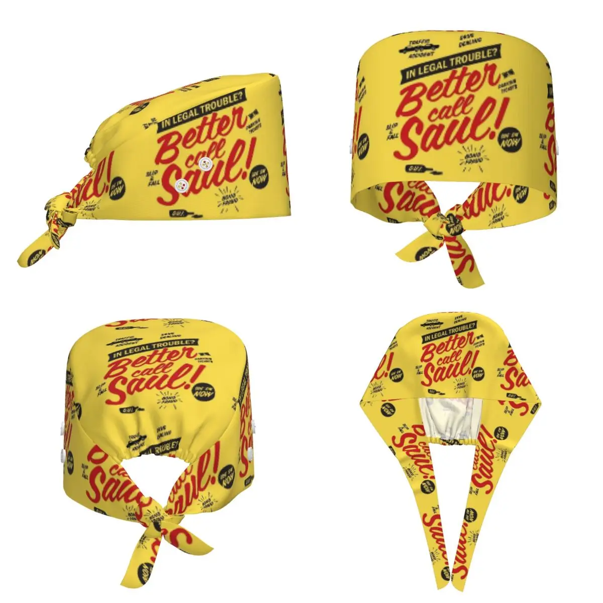 Better Call Saul Saul Goodman Scrub Hat Doctor Working Surgical Cap Unisex Adjustable Nursing Caps for Dentist