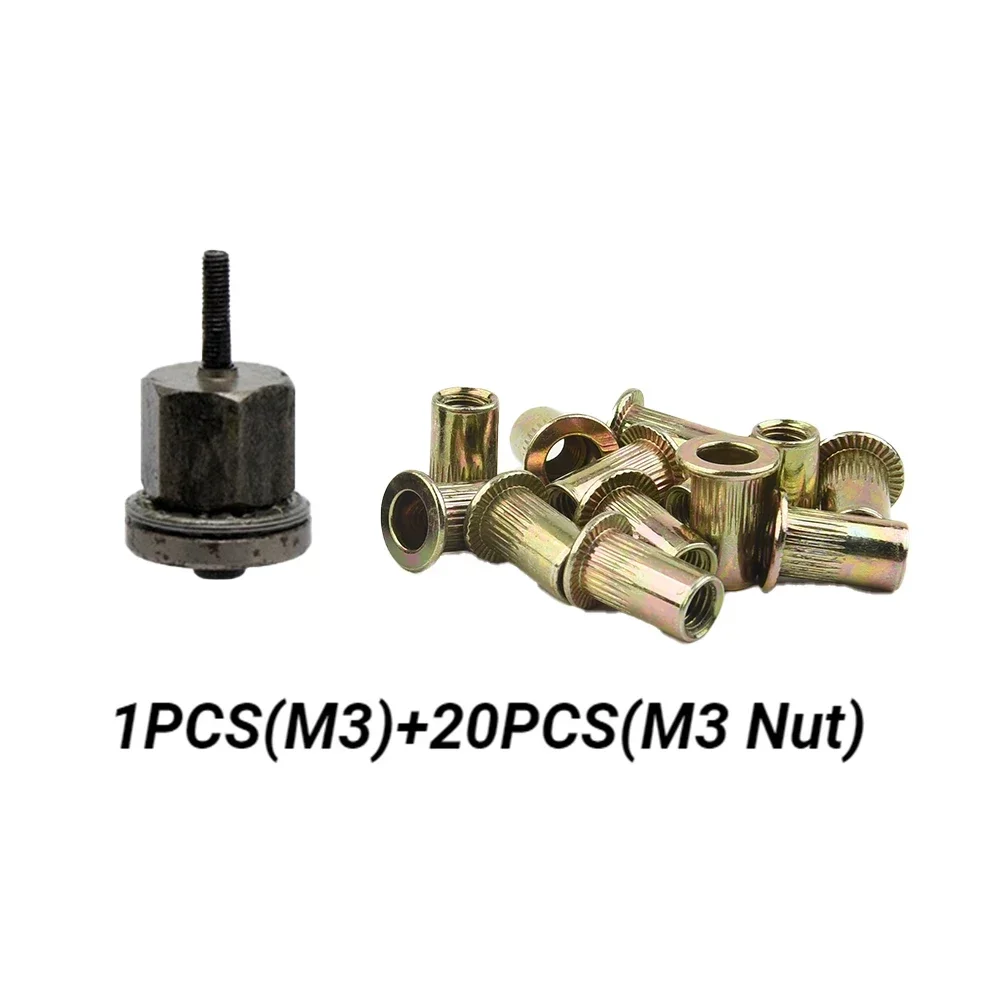 

For Hand Tools Complete Kit Includes a Total of 21 Pieces Consisting of an For M3 Replacement Head and Metal Nuts