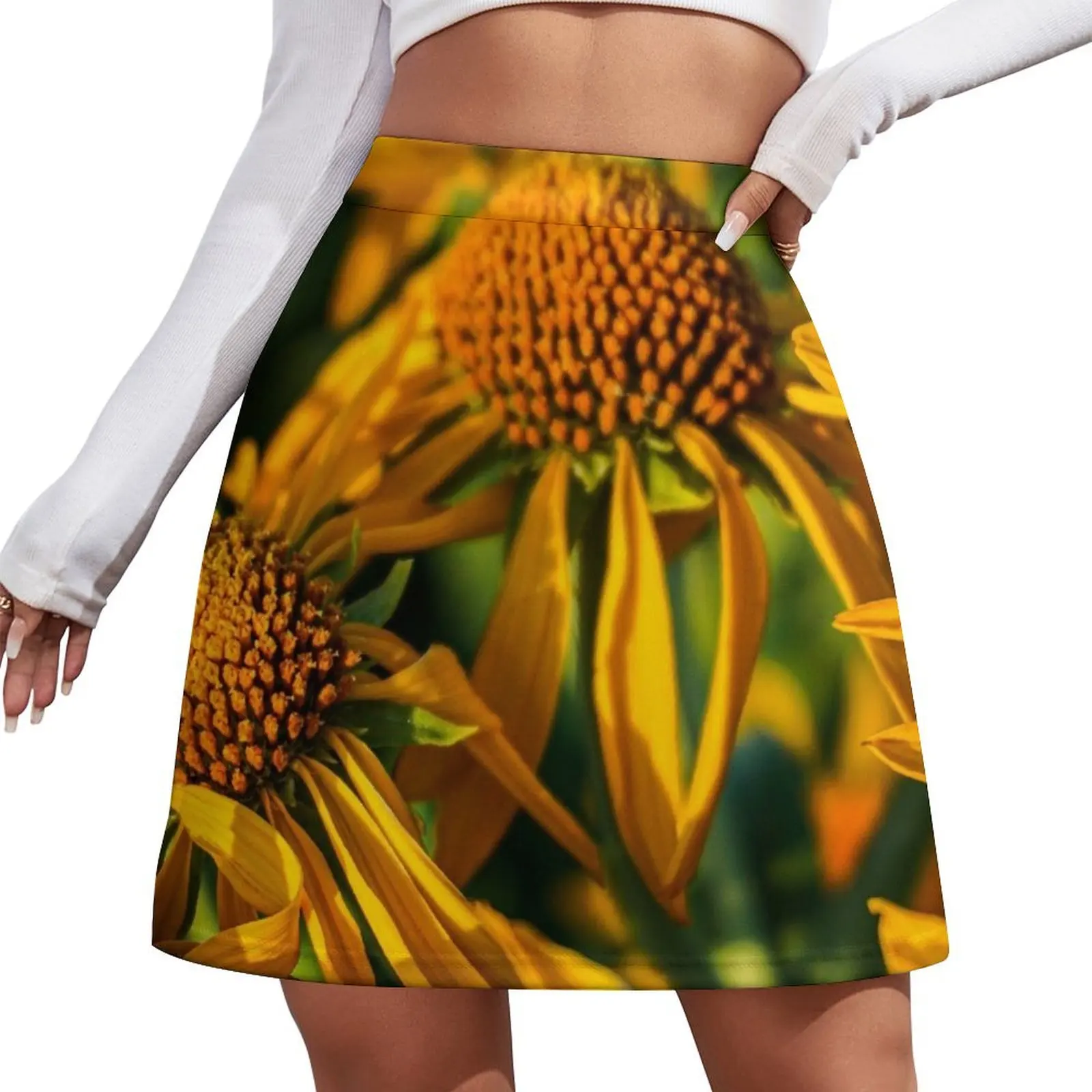 

Orange Sneezeweed Mini Skirt womans clothing women's summer clothing 2026 Short skirts