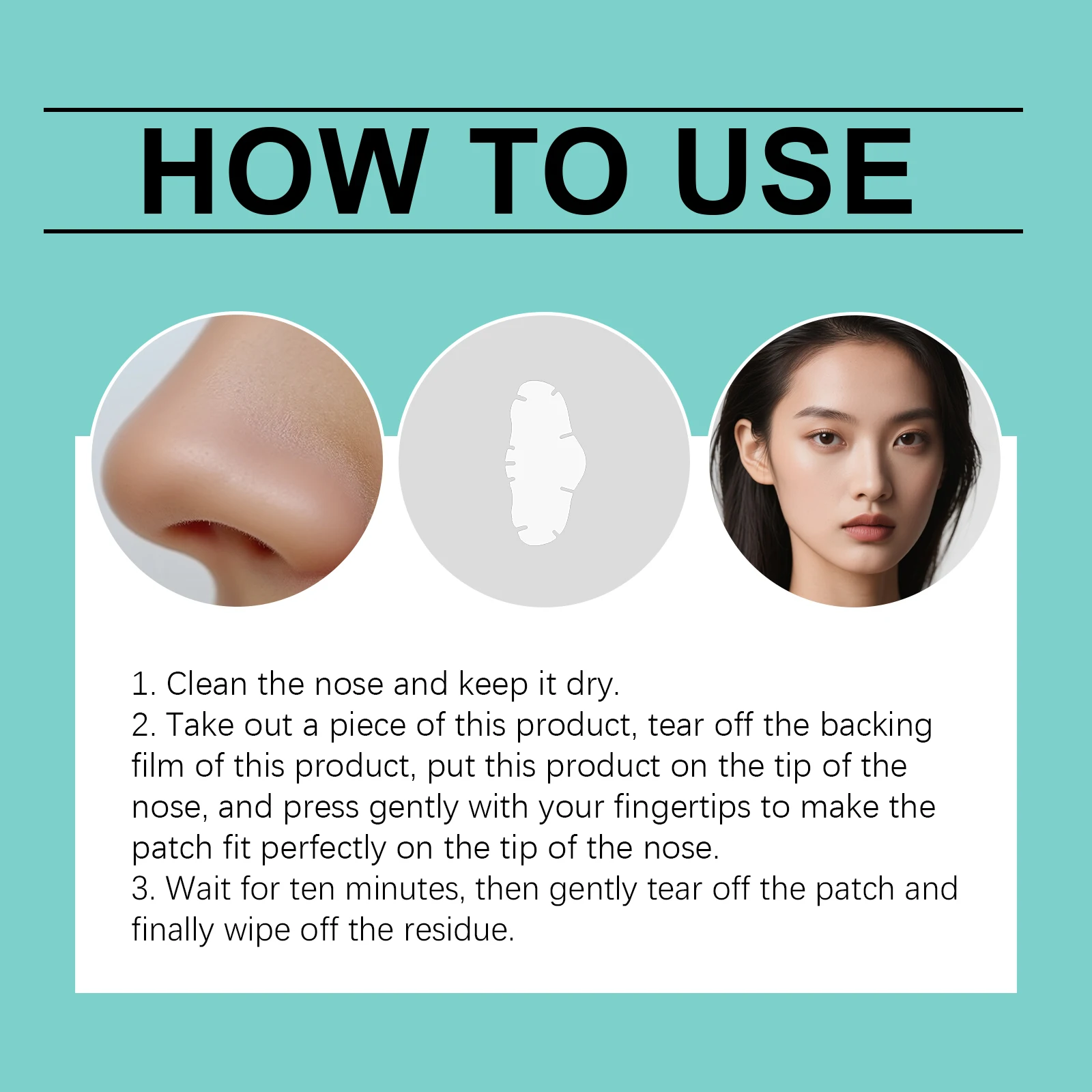 حمض الساليسيليك تنظيف الأنف التصحيح تقليل الرؤوس السوداء منع انسداد المسام تهدئة الجلد إزالة الأوساخ لطيف السيطرة على النفط بقع الأنف