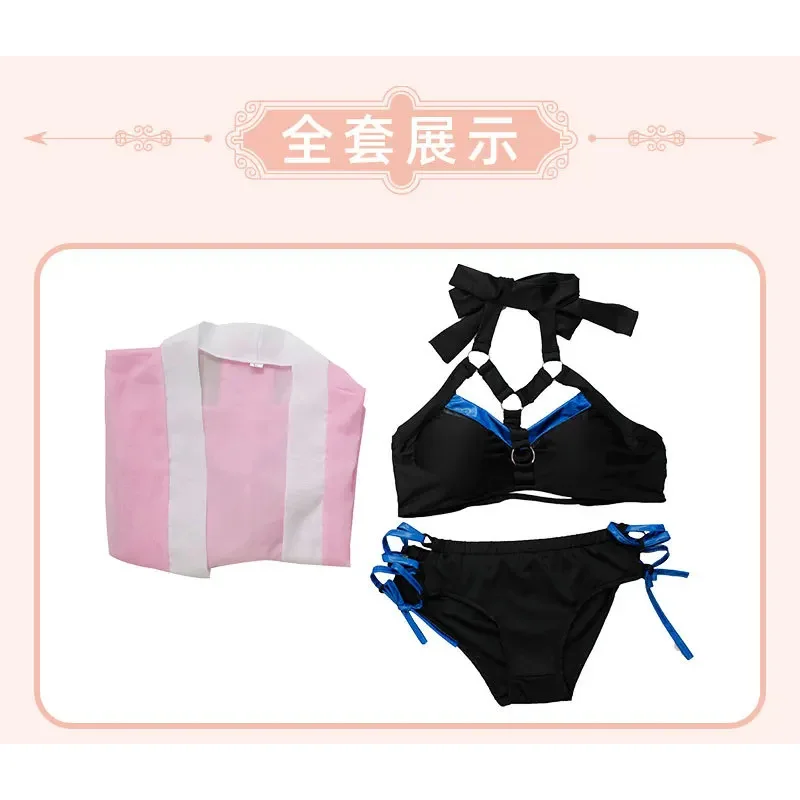 Anime Agatsuma Zenitsu Cosplay Costume Swimsuit Female Kamado Nezuko Kanroji Mitsuri Shinobu Swimwear Woman Girlsx,3;b'2. - view 6