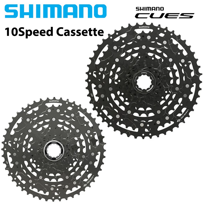 SHIMANO Cues 10 Speed CS-LG400-10 CS-LG300-10 LINKGLIDE Cassette 11-39T 43T 48T CUES U6000 Series Sprocket Rider-tuned Gear Step